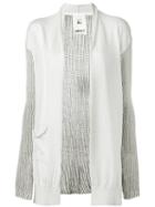 Lost & Found Rooms Knitted Sleeves Jacket, Women's, Size: Small, White, Cotton