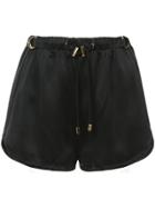 Balmain Silk Shorts - Black