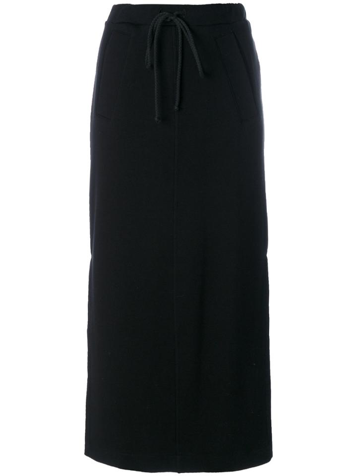 Lost & Found Rooms Drawstring Midi Skirt - Black