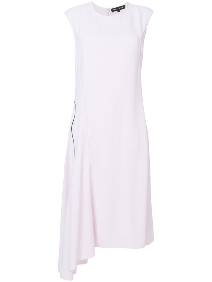 Proenza Schouler Asymmetrical Hemmed Dress - Pink & Purple