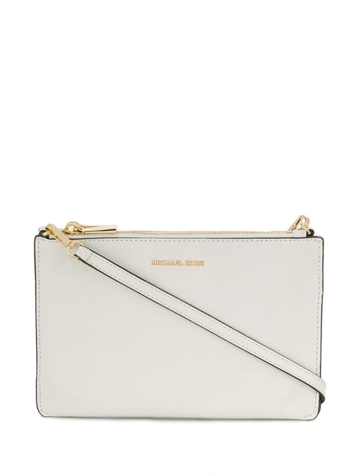 Michael Michael Kors Double Pouch Cross Body Bag - White