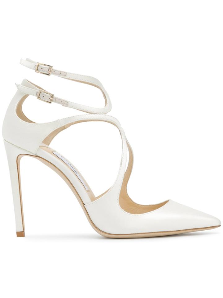 Jimmy Choo Lancer 100 Pumps - White
