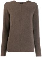 Joseph Long Sleeve Knitted Top - Brown