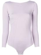Alexa Chung Boat Neck Body - Purple