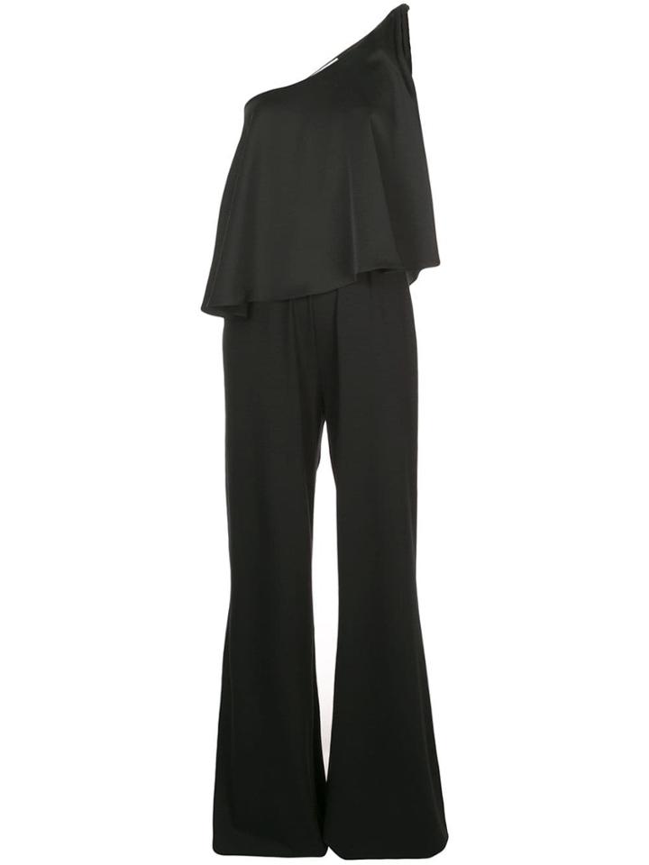Dvf Diane Von Furstenberg Asymmetric Jumpsuit - Black