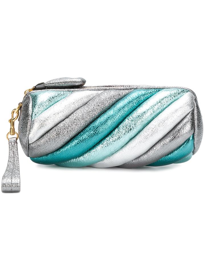 Anya Hindmarch Tube Clutch - Metallic