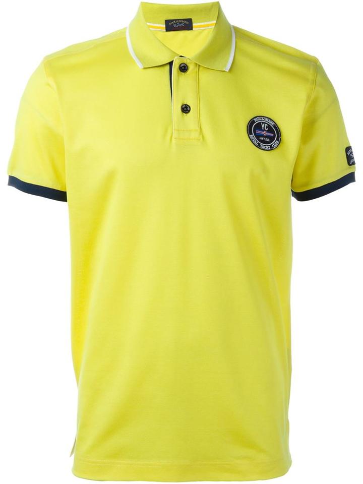 Paul & Shark Contrast Sleeve Trim Polo Shirt