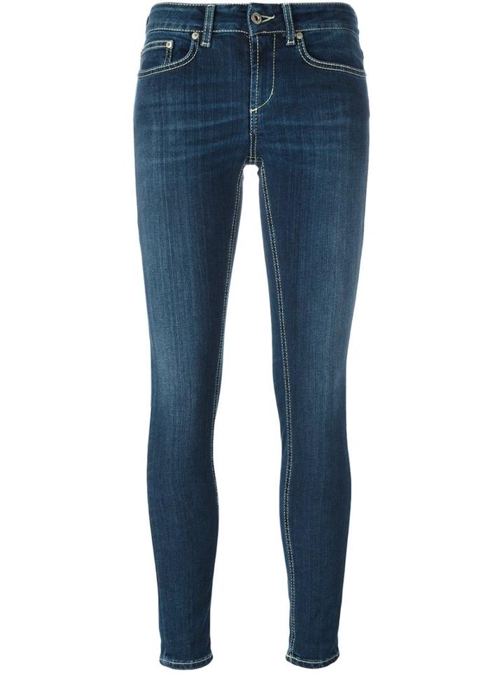 Dondup 'monroe' Skinny Jeans, Women's, Size: 31, Blue, Cotton/polyester/spandex/elastane/cotton
