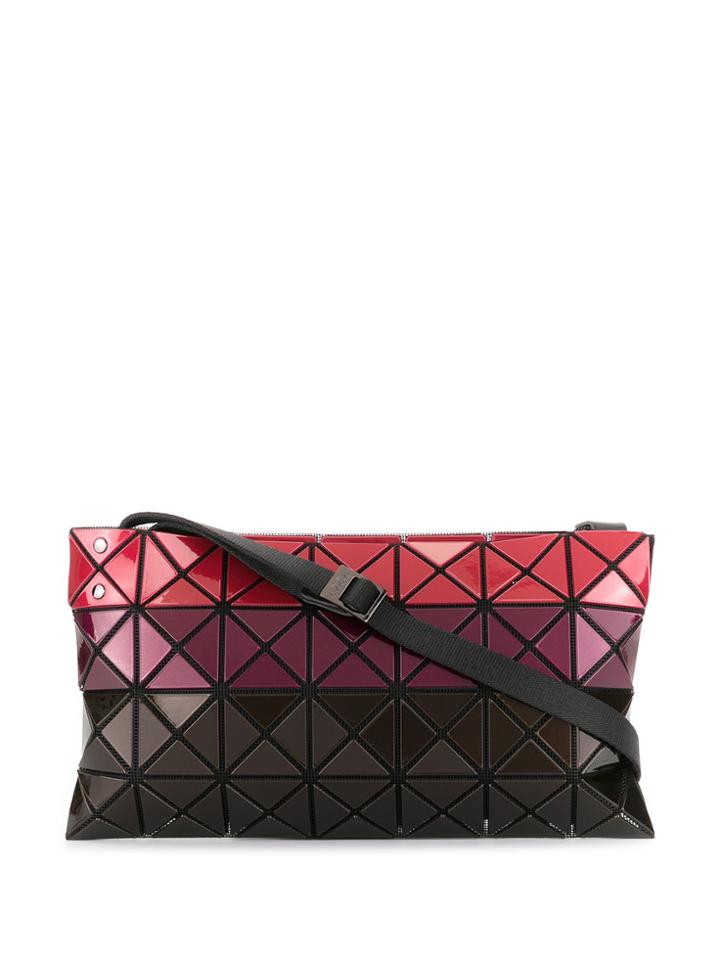 Bao Bao Issey Miyake Geometric Panel Crossbody Bag - Red