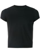 Rick Owens Cropped Slim Fit T-shirt - Black