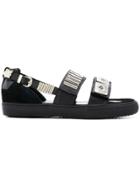 Toga Virilis Touch-strap Sandals - Black