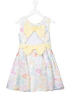 Valmax Kids - Floral Print Dress - Kids - Cotton/polyamide - 4 Yrs, Yellow