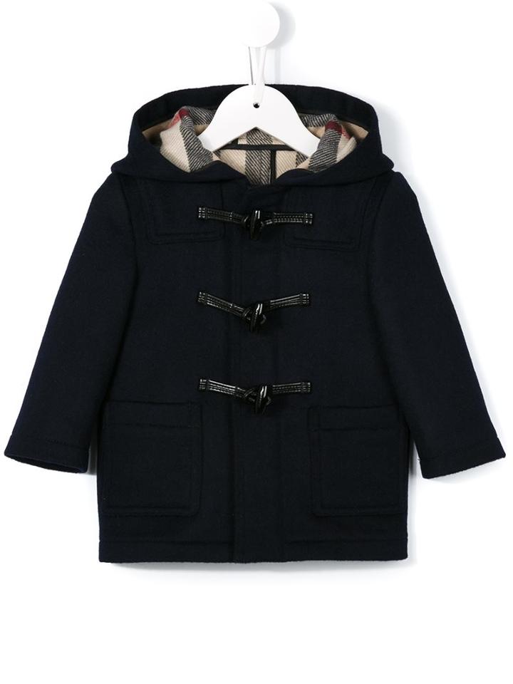 Burberry Kids Classic Duffle Coat, Toddler Boy's, Size: 12 Mth, Blue