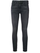 Mother Frayed Skinny Jeans - Grey