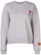 Heron Preston Logo Embroidered Sweatshirt - Grey