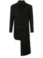 Yohji Yamamoto Contrast Hem Jacket - Black