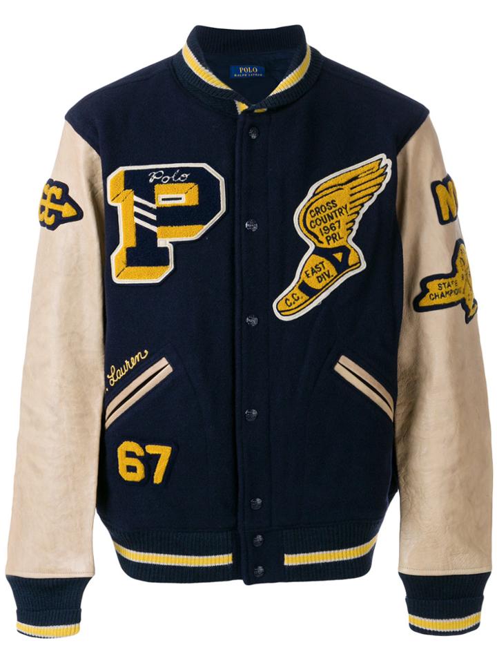 Polo Ralph Lauren Varsity Bomber Jacket - Blue
