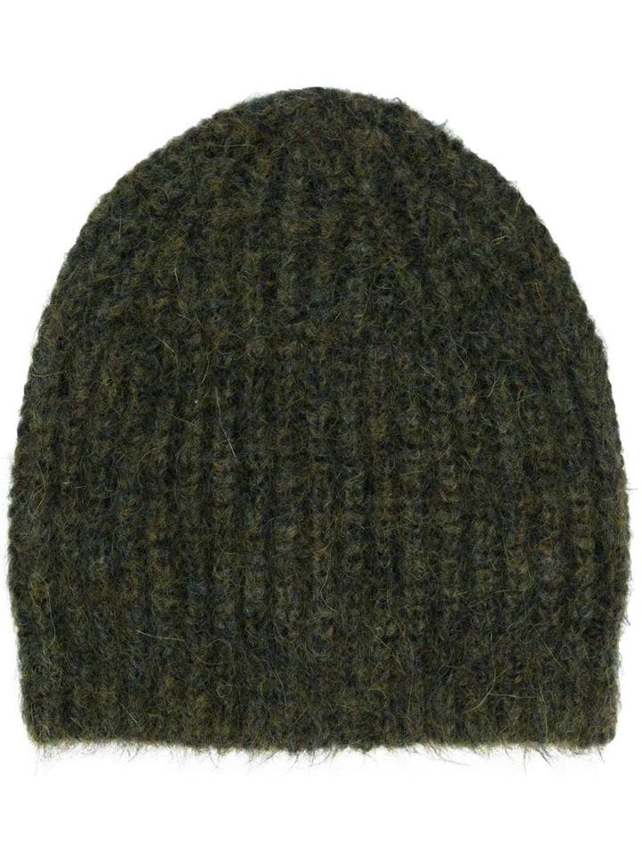 Isabel Marant Drewitt Ribbed Beanie - Green