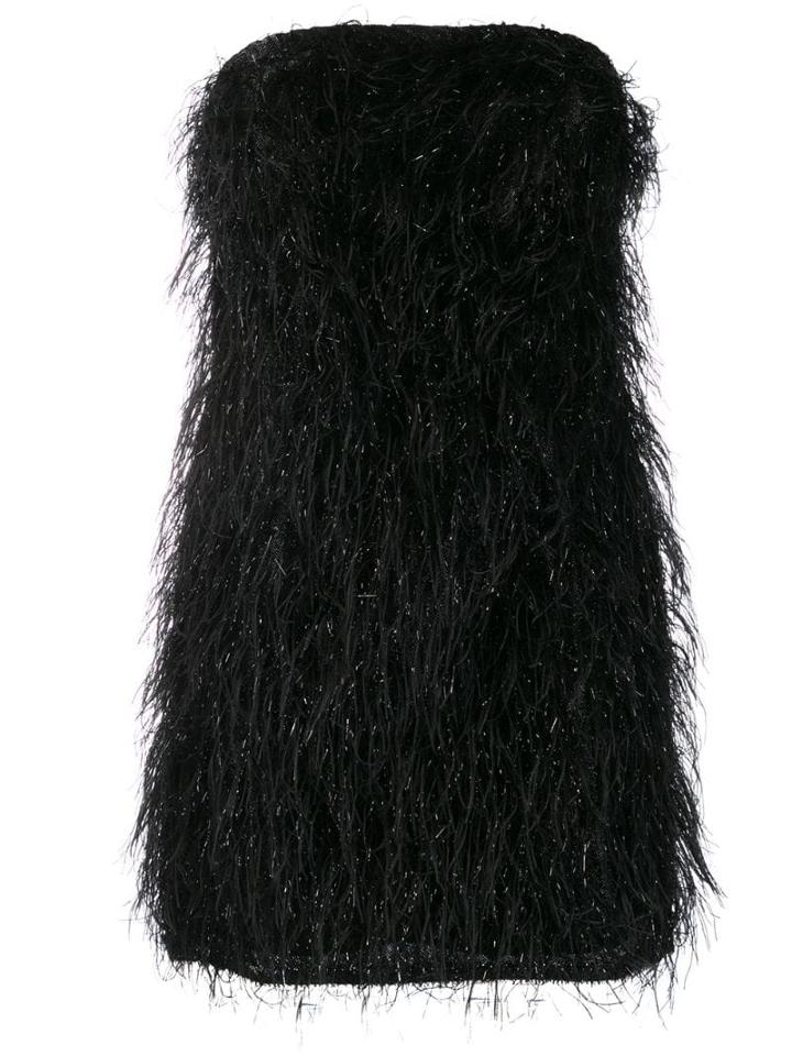 Federica Tosi Fringed Mini Dress - Black