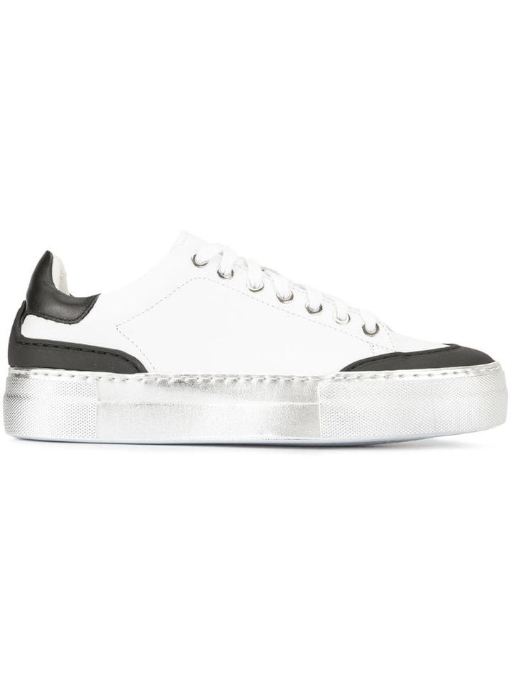 Nº21 Metallic Sole Sneakers - White