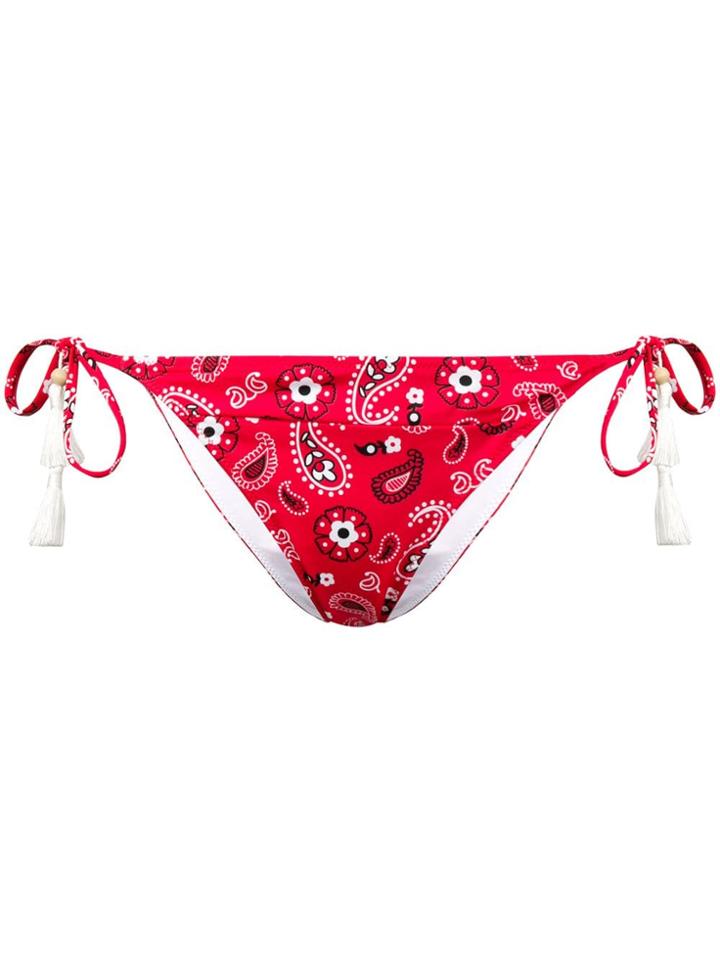 Mc2 Saint Barth Loire Bohemian Bikini Bottoms - Red
