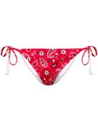 Mc2 Saint Barth Loire Bohemian Bikini Bottoms - Red