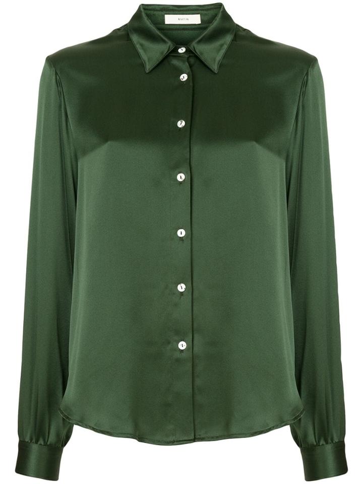 Matin Classic Collar Shirt - Green