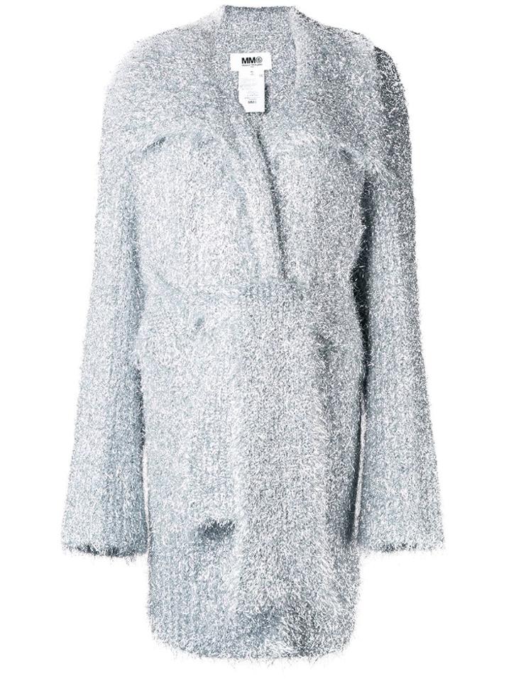 Mm6 Maison Margiela Sparkle Knit Cardigan - Grey