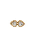 Monet Pre-owned 1970s Double Heart Brooch - Gold