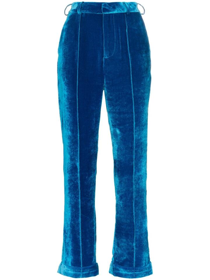 De La Vali Dlv Tiger Lily Trs Vlvt Wd Lg - Blue