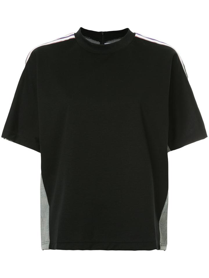 Maison Mihara Yasuhiro Combined Check T-shirt - Black