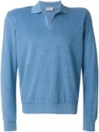 Melindagloss Terrycloth Polo Sweater, Men's, Size: Xs, Blue, Cotton