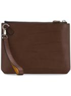 Salvatore Ferragamo Wrist Strap Clutch - Brown