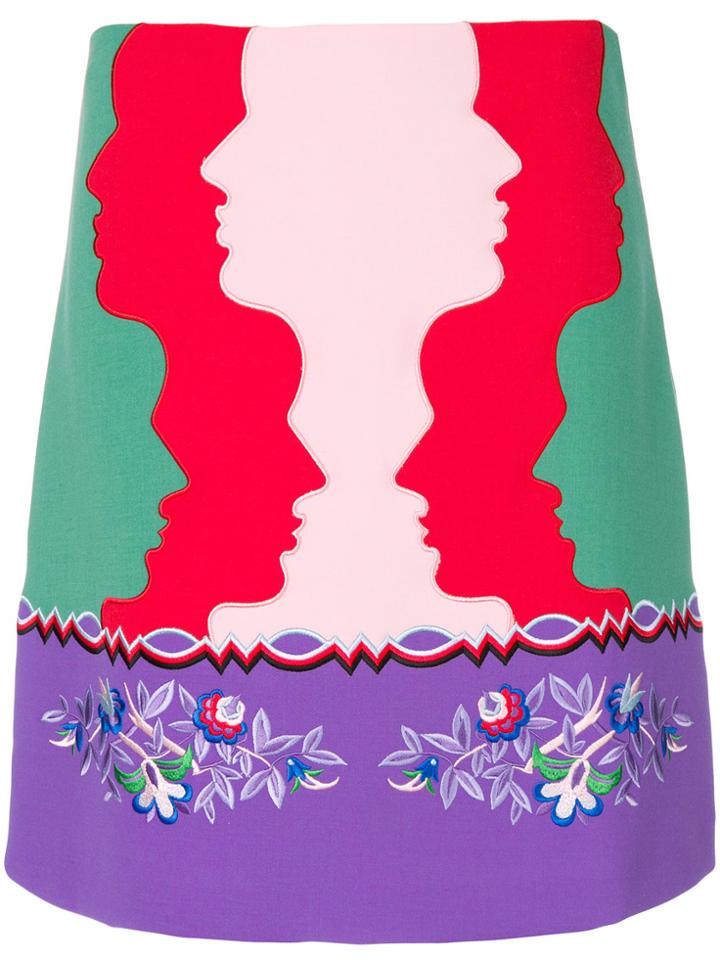 Vivetta Printed A-line Skirt - Multicolour
