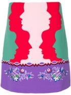 Vivetta Printed A-line Skirt - Multicolour