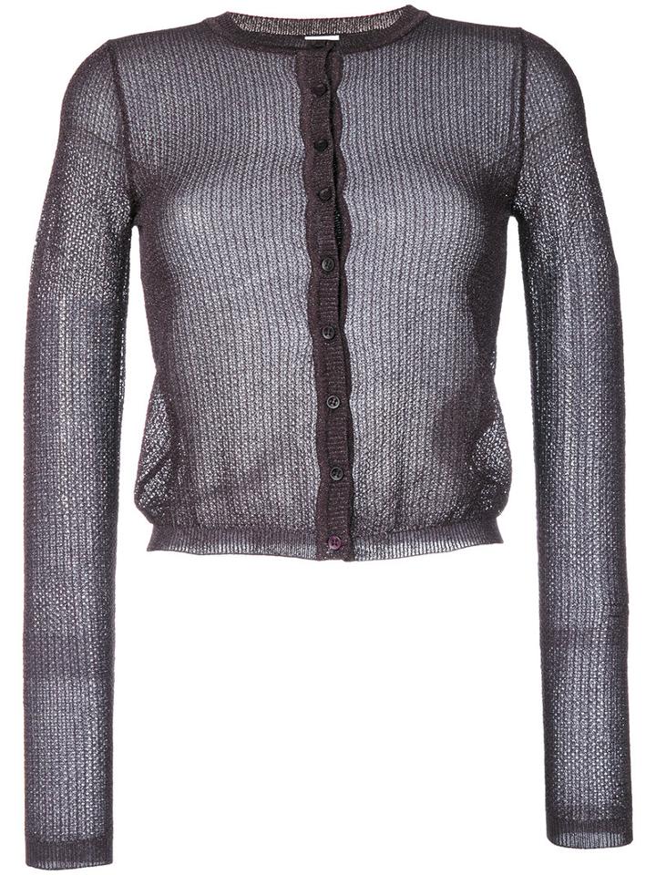 M Missoni - Knitted Cardigan - Women - Polyamide - 42, Grey, Polyamide