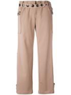 Romeo Gigli Vintage Twill Trousers, Women's, Size: 42, Pink/purple