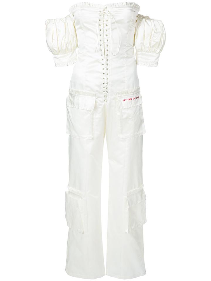 Seen Off-shoulder Jumpsuit - White