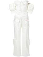 Seen Off-shoulder Jumpsuit - White