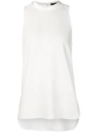 Alexander Wang Mock Neck Tank Top, Women's, Size: 2, White, Triacetate/polyester