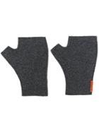 Barena Fingerless Knit Gloves - Grey