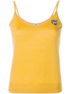 Prada Intarsia Knit Vest - Yellow