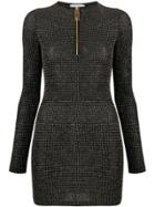 Gcds Glitter-embellished Mini Dress - Black
