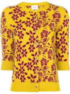 Barrie New Delft Cashmere Cardigan - Yellow & Orange
