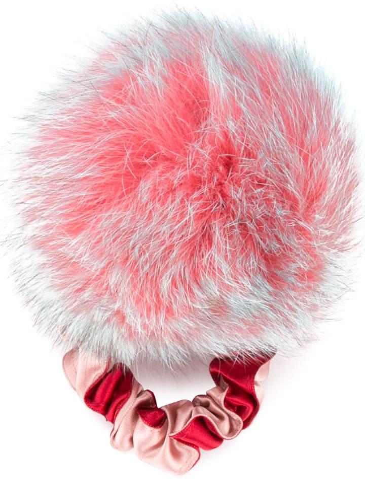 Tu Es Mon Trésor Pom Pom Scrunchie - Pink