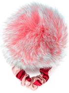 Tu Es Mon Trésor Pom Pom Scrunchie - Pink