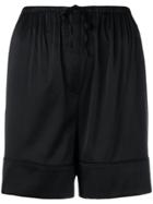 Toteme Drawstring Fitted Shorts - Black