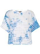 Suzusan Transparent Border Printed T-shirt - Blue
