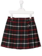 Bonpoint Teen Tartan Mini Skirt - Black