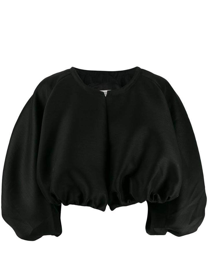 Toteme Balloon Sleeve Cropped Jacket - Black